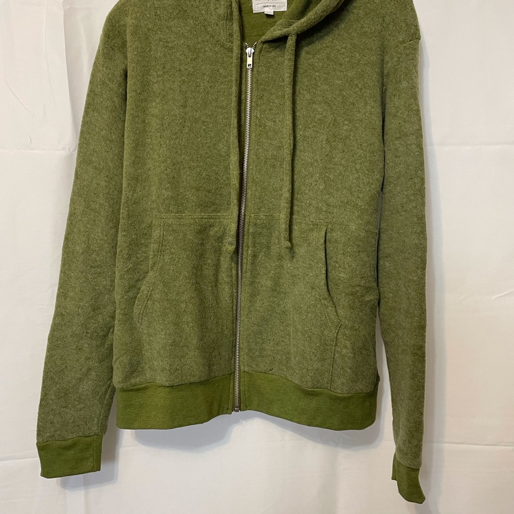 Soft Serve Clothing Full Zip Hoodie Green Women’s Small